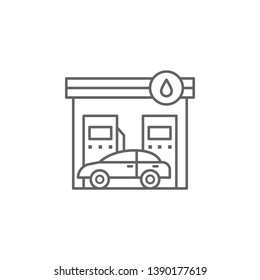 Car station icon. Element of auto service icon. Thin line icon for website design and development, app development. Premium icon