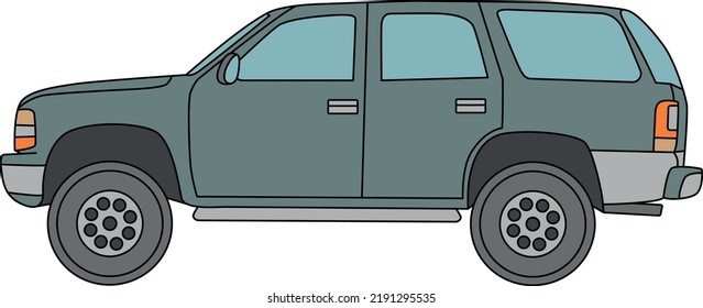 Car Station Wagon SUV Vehicle	In Vector