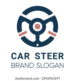 car steer logo creative design