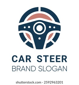 car steer logo creative design