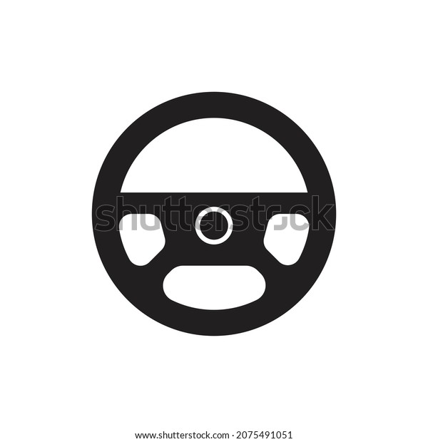 Car steering\
icon design vector\
illustration