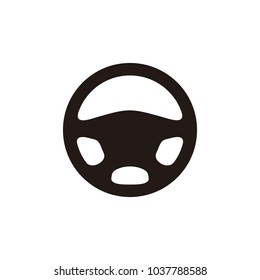Car steering icon isolated on white background