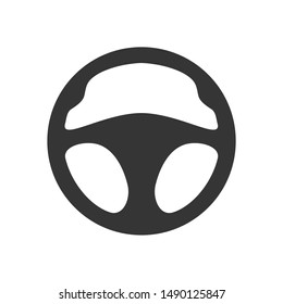 Car steering icon template color editable. Car steering symbol vector sign isolated on white background.