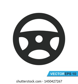 car steering icon vector template