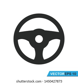 car steering icon vector template