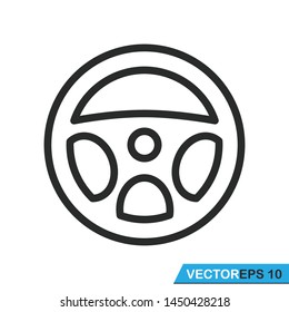 car steering icon vector template