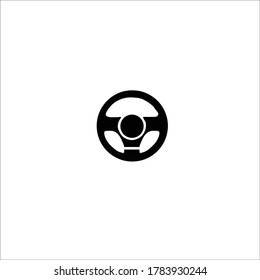 car steering isolated icon on white background, auto service