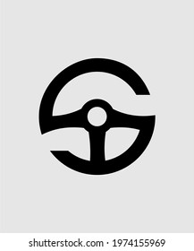 Car steering logo design for automotive company.