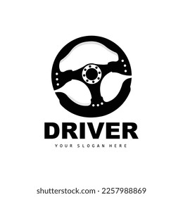 Car Steering Logo, Driver Vector, Transport Vehicle Design, Repair, Maintenance, Car Garage