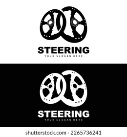 Car Steering Logo, Driver Vector, Transport Vehicle Design, Repair, Maintenance, Car Garage