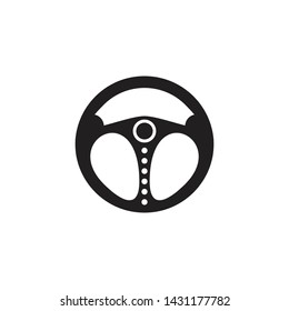 Car steering logo icon design vector template
