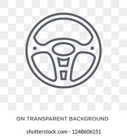 car steering wheel icon. car steering wheel design concept from  collection. Simple element vector illustration on transparent background.