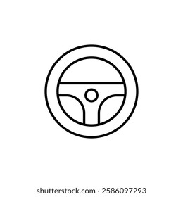 car Steering wheel icon Flat fill set collection