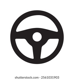 car steering wheel icon silhouette