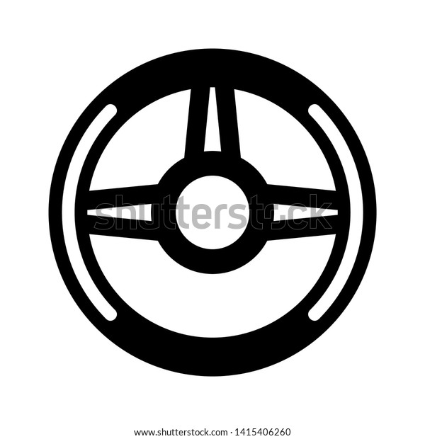 Car steering wheel icon. Simple illustration\
of car steering wheel icon for web design isolated on white\
background - Illustration