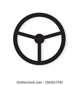 car steering wheel icon- vector illustration
