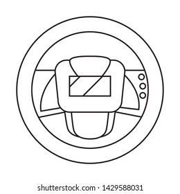 car steering wheel icon icon vector ilustration