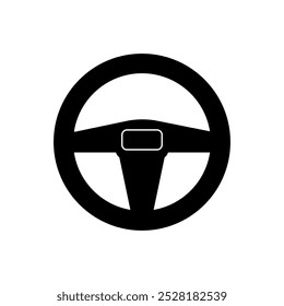 Car steering wheel icon vector in trendy
