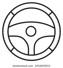 Car steering wheel icon vector design