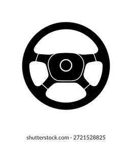 ícone de volante de carro vetor parte plana automotiva símbolo ilustração