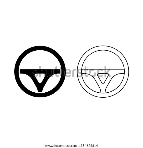 Car\
steering wheel icon vector. Automobile, machine, drive symbol.\
Linear style sign for mobile concept and web\
design.