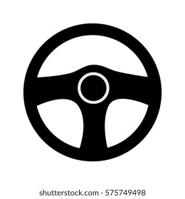 car steering wheel isolated icon