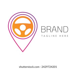 Car steering wheel logo icon design template elements. Usable for Branding and Business Logos.

