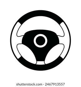 Symbol für die Vektorgrafik des Fahrzeuglenkrads