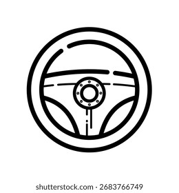 Autolenkrad - Vektorsymbol
