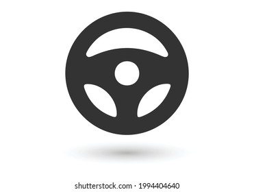 car steering wheel vector illustration isolated on white background