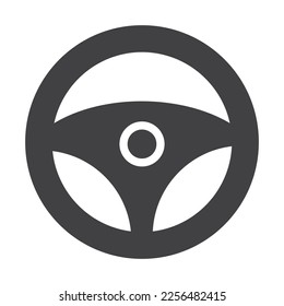 Auto-Lenkrad-Vektorgrafik-Symbol