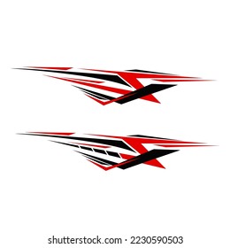 car sticker background design vector. simple elegant sticker