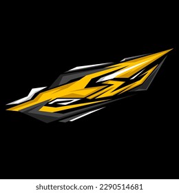 car sticker background design vector. stickers for sedans, vans and buses