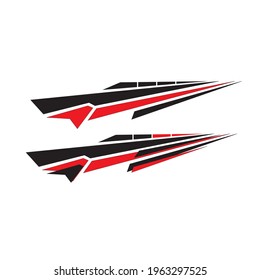Car sticker background template vector design