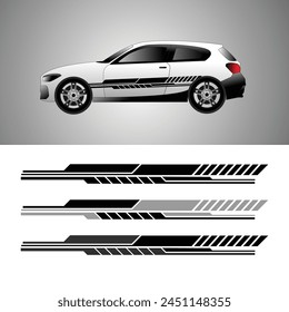 car sticker design vector. car body stickers. background stickers