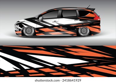 Design-Vektorgrafik des Autos. Grafikabstrakte Linien, Rennhintergrund-Design für Packs