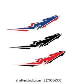 car sticker design vector. car wrap sticker