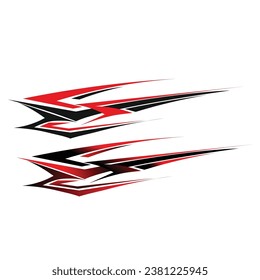 car sticker design vector. car wrap livery stickers. car sticker background