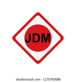 Car sticker JDM Japanese drift sport burnout racing team turbocharger tuning Japan flag sun logo icon road sign Custom engine design style Fashion print clothes greeting invitation card glass bumper