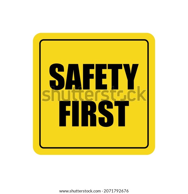 Car sticker on glass\
bumper Safety first