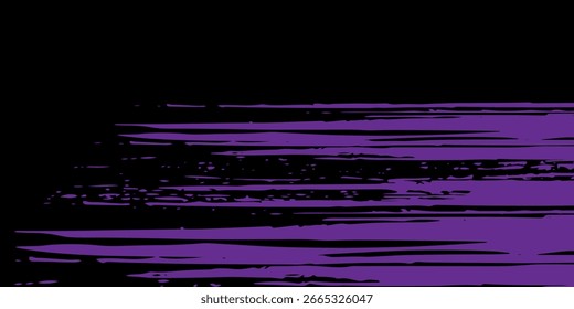 auto aufkleber muster schwarz lila bürste wrap abstrakte banner sportlich linien schwarz lila farbe kombination grunge rennbürste muster motorsport design, vektor-grafik.