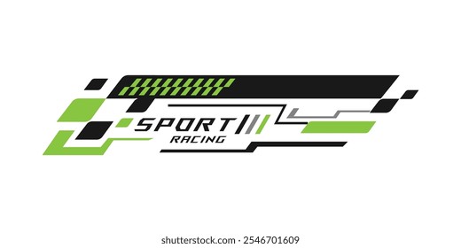 Car sticker stripe sport abstract shape vinyl decal vector