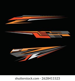 car sticker template design vector. yacht sticker. car modification sticker. 
