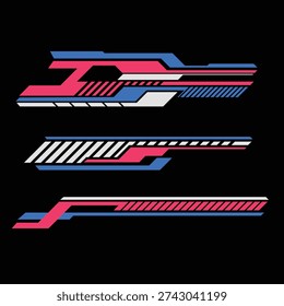  car sticker template design vector. yacht sticker. car modification sticker. 