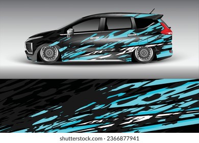 car sticker vector design Graphic abstract line racing background kit design for vehicle race car