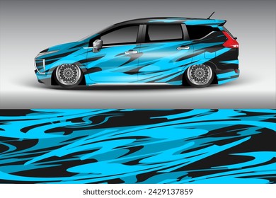 car sticker vector design Graphic abstract line racing background kit design for vehicle race car	