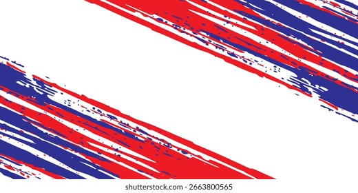 Auto Aufkleber Wrap abstrakte Banner sportliche Linien rot blau farbige Kombination Pinsel Gewitter Sturm Motorsport Rennmuster.