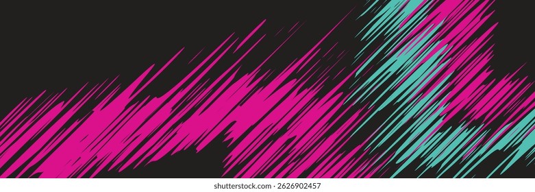 Car sticker wrap banner abstract sporty lines pink blue greenish grunge color combination brush storm thunder modern pattern racing motorsport. modern.
