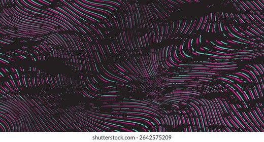 Car sticker wrap banner abstract sporty lines pink blue greenish grunge color combination brush storm thunder modern