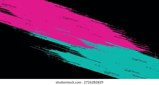 Carro adesivo envoltório banner abstrato linhas esportivas rosa azul esverdeado grunge combinação de cor escova tempestade trovão moderno padrão automobilista. eps10.